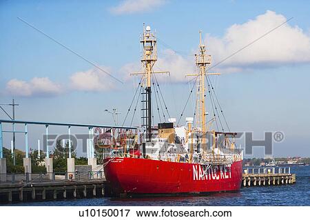 USA, New York State, New York City, Old red ship in harbor View Large Photo Image Stock Photo - USA, New York State, New York City, Old red ship in harbor. Fotosearch
