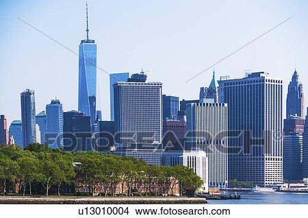 USA, New York State, New York City, Manhattan, City skyline View Large Photo Image Picture - USA, New York State, New York City, Manhattan, City skyline. Fotosearch