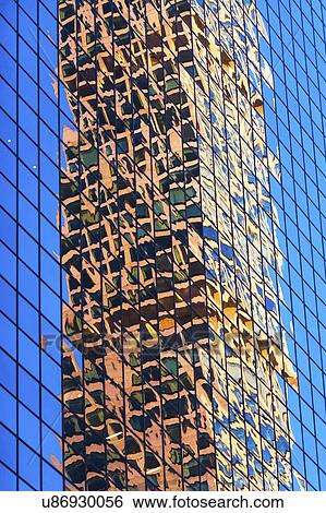 Stock Photograph - USA, New York State, New York City, Manhattan, Facade of office building. Fotosearch