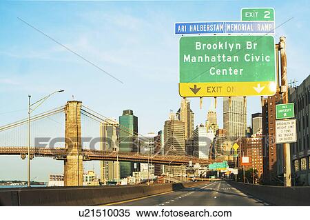 USA, New York State, New York City, Cityscape with Brooklyn Bridge View Large Photo Image Stock Photography - USA, New York State, New York City, Cityscape with Brooklyn Bridge. Fotosearch