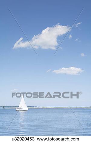Stock Image - USA, South Carolina, Charleston, View of Charleston Harbor. Fotosearch