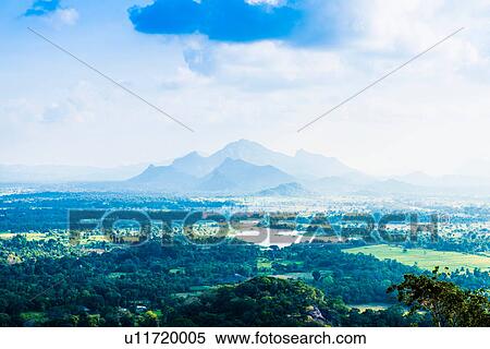 Stock Photography - View from Lion Rock, Dambulla, Sri Lanka. Fotosearch