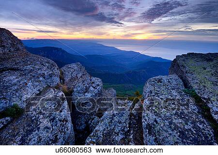 View of mountains at dawn from South Demergi mountain, Crimea, Ukraine View Large Photo Image Stock Image - View of mountains at dawn from South Demergi mountain, Crimea, Ukraine. Fotosearch