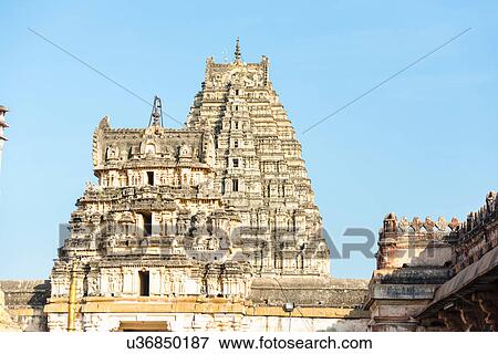 Virupaksha Temple, Hampi, Karnataka, India View Large Photo Image Stock Photo - Virupaksha Temple, Hampi, Karnataka, India. Fotosearch