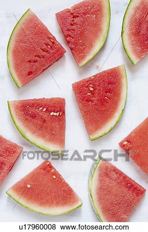 Watermelon slices View Large Photo Image Stock Photo - Watermelon slices. Fotosearch