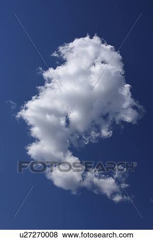 Stock Photo - White cloud on blue sky. Fotosearch