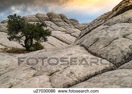 Stock Photograph - White Pocket, Paria Plateau, Arizona, USA. Fotosearch
