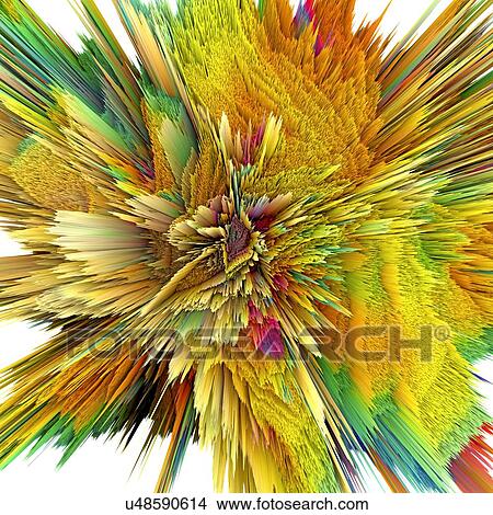 Picture - Abstract burst, artwork. Fotosearch