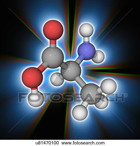 Alanine organic compound molecule View Large Photo Image Stock Image - Alanine organic compound molecule. Fotosearch