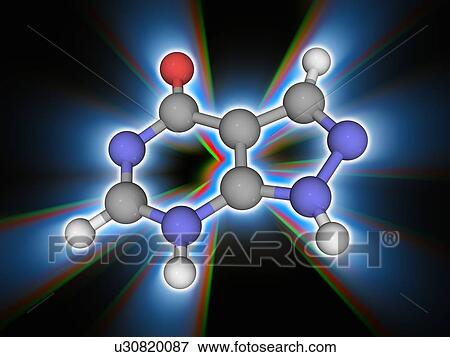 Allopurinol drug molecule View Large Photo Image Stock Photo - Allopurinol drug molecule. Fotosearch