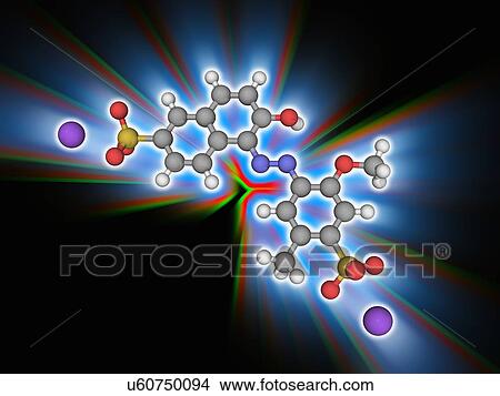 Allura Red AC organic compound molecule View Large Photo Image Picture - Allura Red AC organic compound molecule. Fotosearch