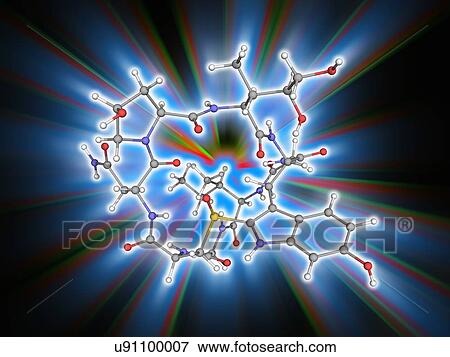 Alpha-Amanitin toxin molecule View Large Photo Image Stock Photo - Alpha-Amanitin toxin molecule. Fotosearch
