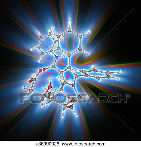 Stock Photography - Atorvastatin drug molecule. Fotosearch