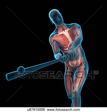 Stock Photograph - Baseball player, illustration. Fotosearch