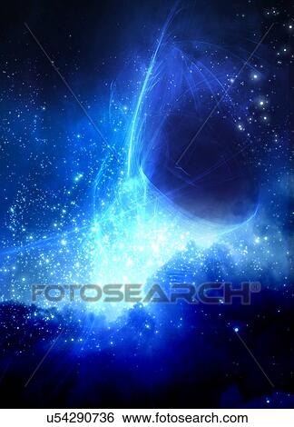 Stock Photograph - Black hole, illustration. Fotosearch