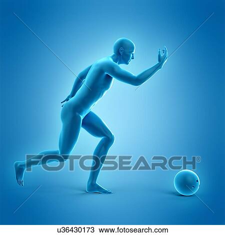 Stock Image - Bowling player, illustration. Fotosearch
