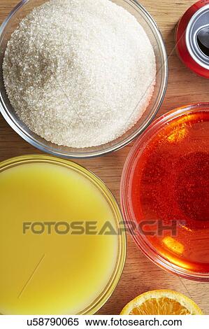 Stock Photography - Bowls with ingredients. Fotosearch