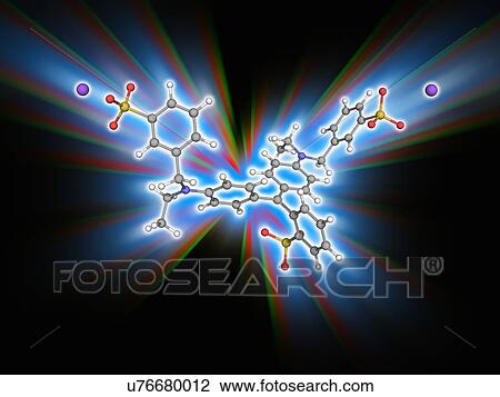 Brilliant Blue FCF organic compound molecule View Large Photo Image Stock Image - Brilliant Blue FCF organic compound molecule. Fotosearch