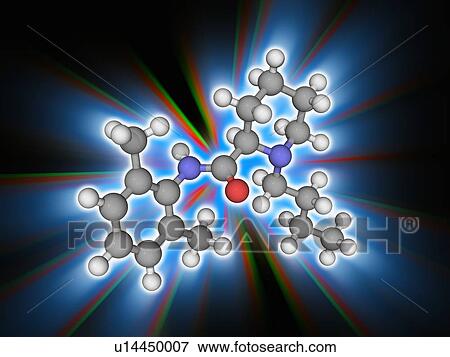 Stock Photo - Bupivacaine drug molecule. Fotosearch
