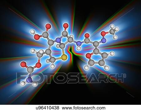Stock Photo - Cefuroxime drug molecule. Fotosearch