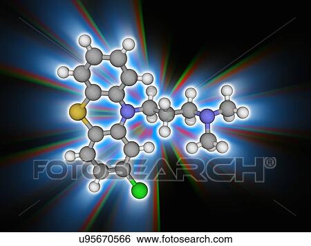 Chlorpromazine drug molecule View Large Photo Image Stock Photograph - Chlorpromazine drug molecule. Fotosearch