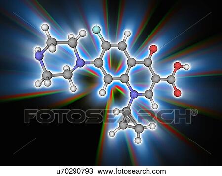 Ciprofloxacin drug molecule View Large Photo Image Stock Image - Ciprofloxacin drug molecule. Fotosearch
