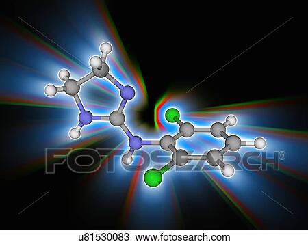 Stock Image - Clonidine drug molecule. Fotosearch