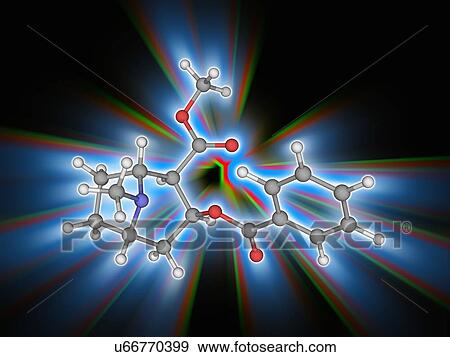 Cocaine drug molecule View Large Photo Image Stock Photo - Cocaine drug molecule. Fotosearch