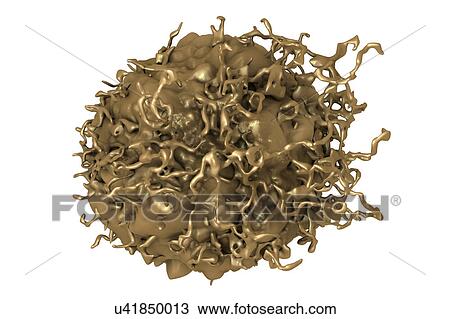 Stock Image - Colon cancer cell, illustration. Fotosearch