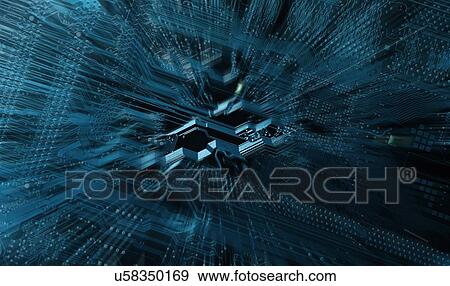 Stock Photo - Computer circuit board. Fotosearch