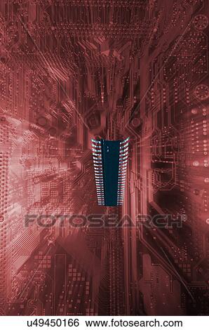 Computer microchip View Large Photo Image Stock Photograph - Computer microchip. Fotosearch