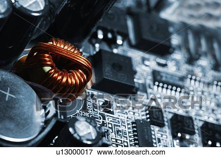 Stock Photo - Computer motherboard. Fotosearch