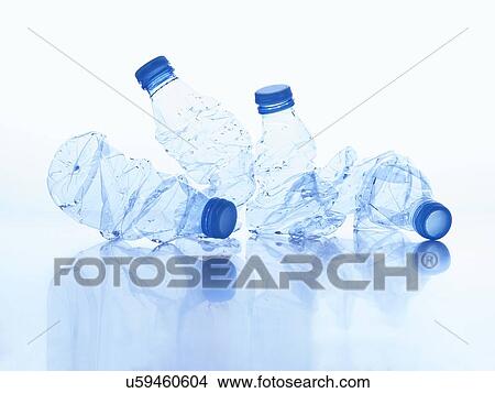 Crushed plastic bottles View Large Photo Image Picture - Crushed plastic bottles. Fotosearch