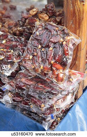 Dates from the date palm in market View Large Photo Image Stock Image - Dates from the date palm in market. Fotosearch