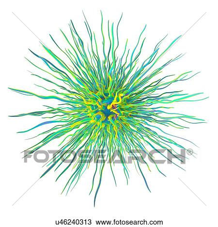 Stock Image - Dendrimer, artwork. Fotosearch