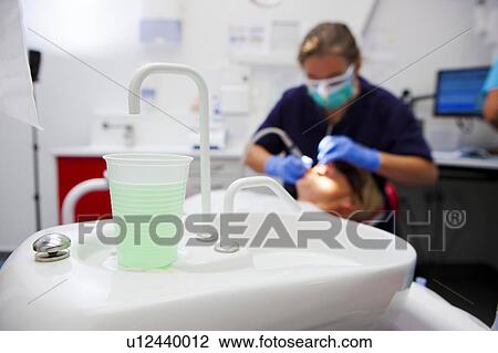 Stock Image - Dentist's sink. Fotosearch