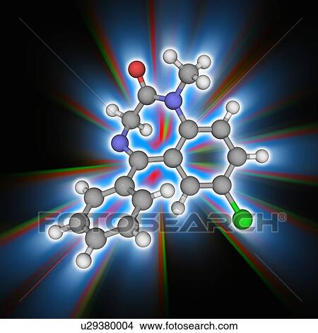 Diazepam drug molecule View Large Photo Image Picture - Diazepam drug molecule. Fotosearch