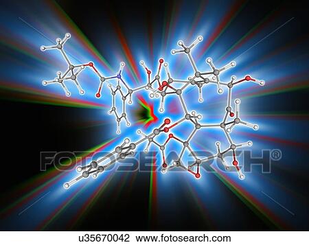 Stock Image - Docetaxel drug molecule. Fotosearch