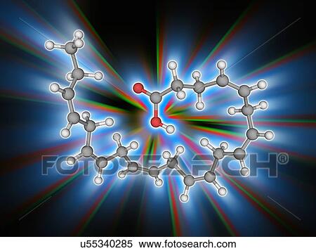 Stock Photography - Docosahexaenoic acid organic compound molecule. Fotosearch