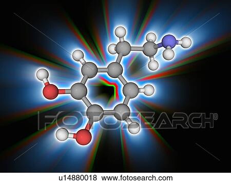Dopamine organic compound molecule View Large Photo Image Stock Photo - Dopamine organic compound molecule. Fotosearch