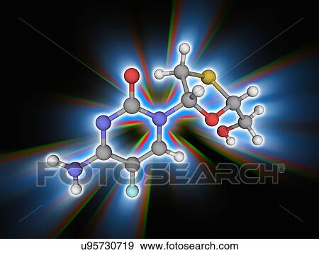 Emtricitabine drug molecule View Large Photo Image Stock Photo - Emtricitabine drug molecule. Fotosearch