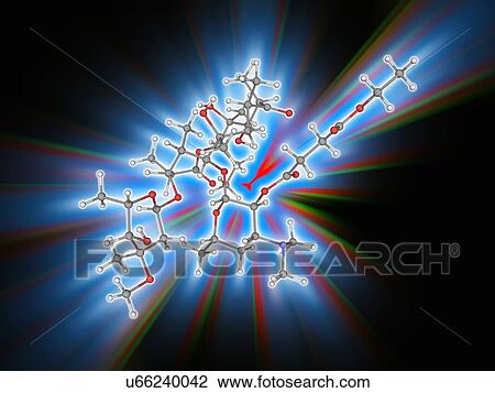 Erythromycin ethylsuccinate drug molecule View Large Photo Image Stock Image - Erythromycin ethylsuccinate drug molecule. Fotosearch