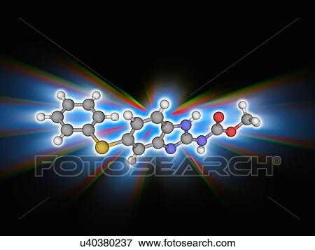 Fenbendazole drug molecule View Large Photo Image Stock Photo - Fenbendazole drug molecule. Fotosearch
