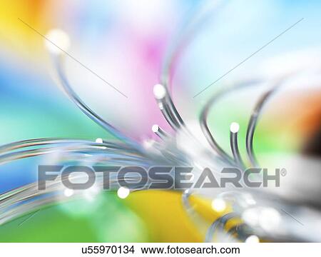 Picture - Fiber Optics. Fotosearch