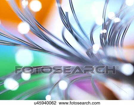 Stock Image - Fiber Optics. Fotosearch