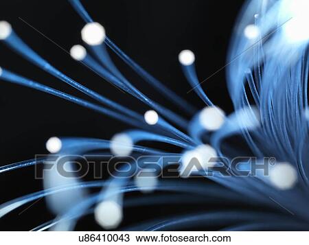 Stock Image - Fiber Optics. Fotosearch