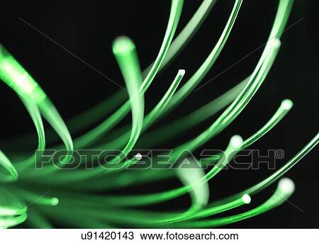 Stock Image - Fiber Optics. Fotosearch