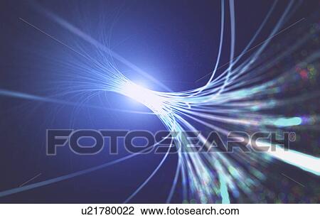 Stock Image - Fibre optics. Fotosearch