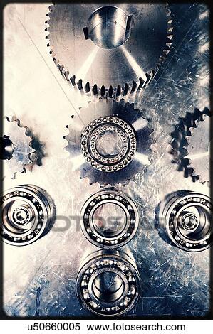 Stock Photography - Gears and clogs. Fotosearch