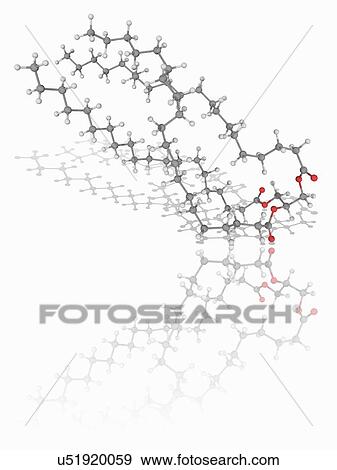 Glycerol triarachidate molecule View Large Photo Image Stock Photo - Glycerol triarachidate molecule. Fotosearch